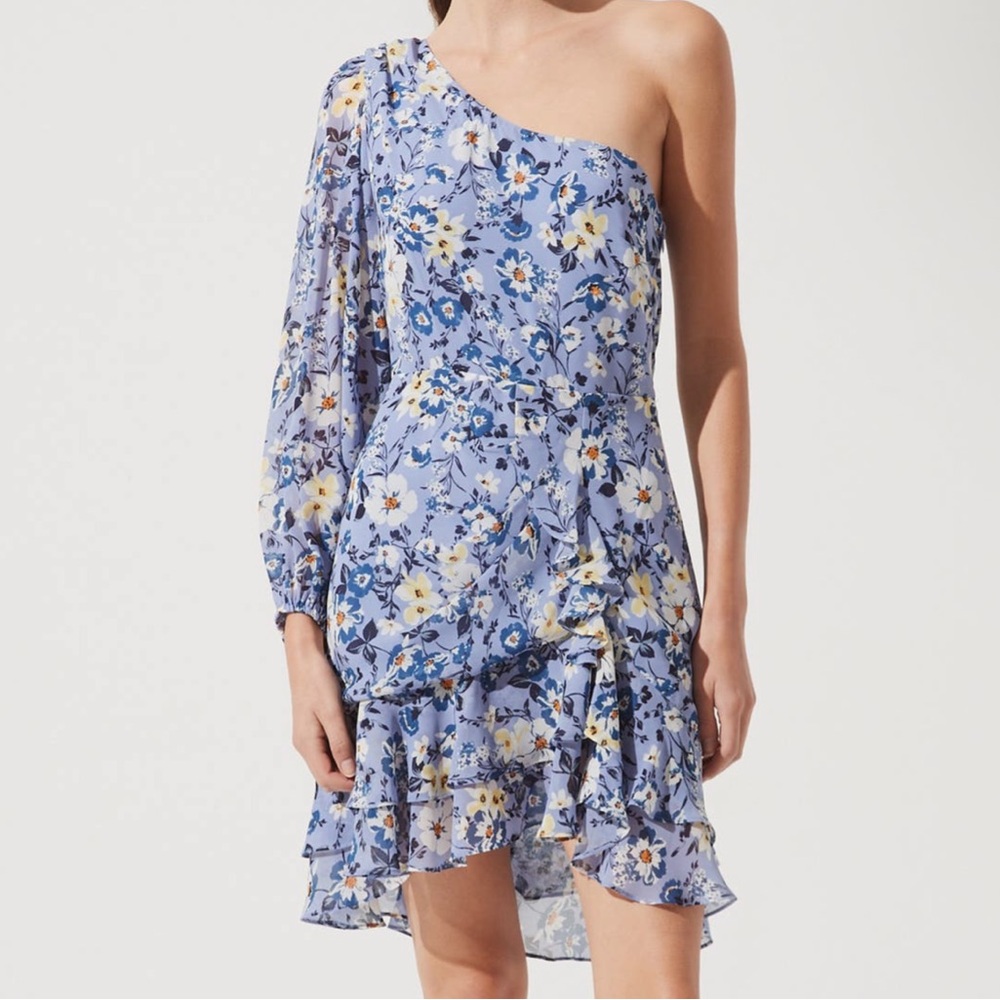 ASTR The Label Blue Floral Dress